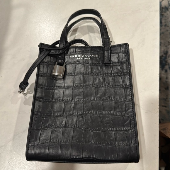 Marc Jacobs small tote crossbody bag black - Picture 1 of 5